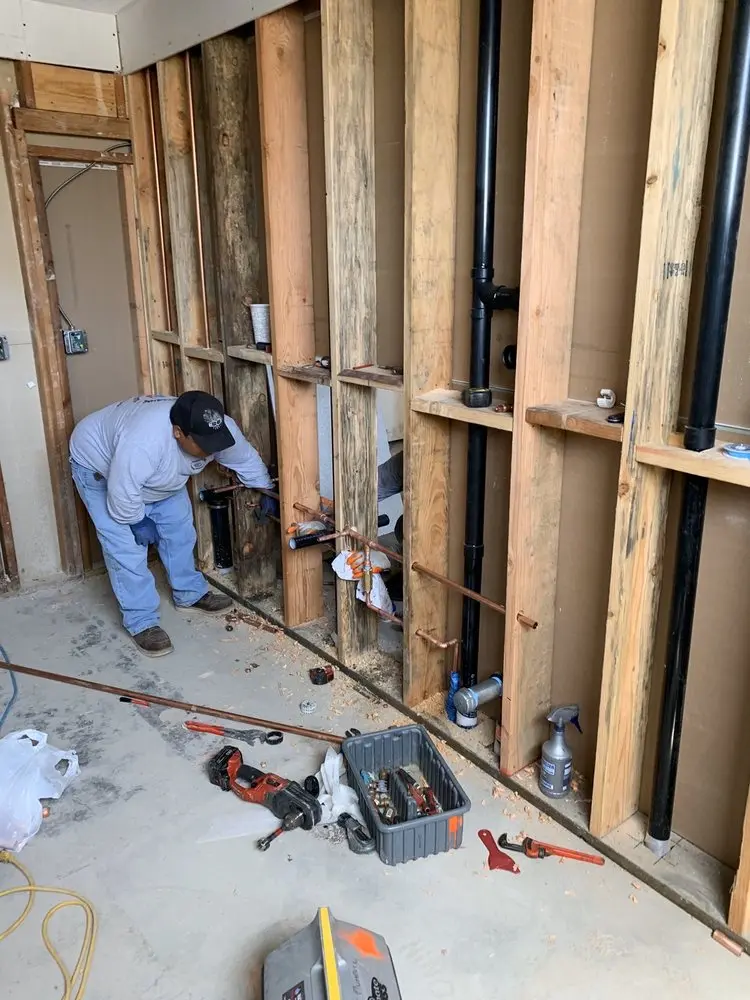 Commercial rough-in plumbing for Gas Line Repair in Parkside